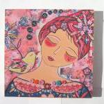 Wood mounted print wall art..