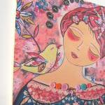 Wood mounted print wall art..