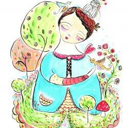 A little birdy told me A4 print